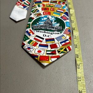 Washington D.C. Flag Pattern Tie